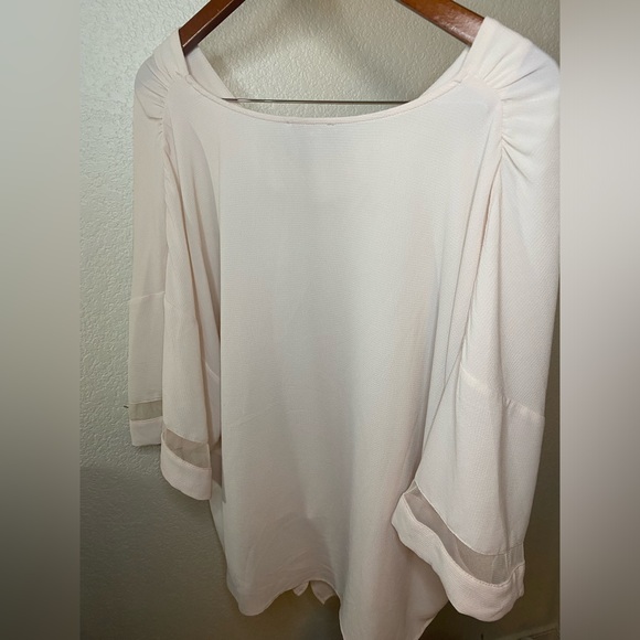 Light Pink Maurices Blouse w/ tie - Picture 3 of 6